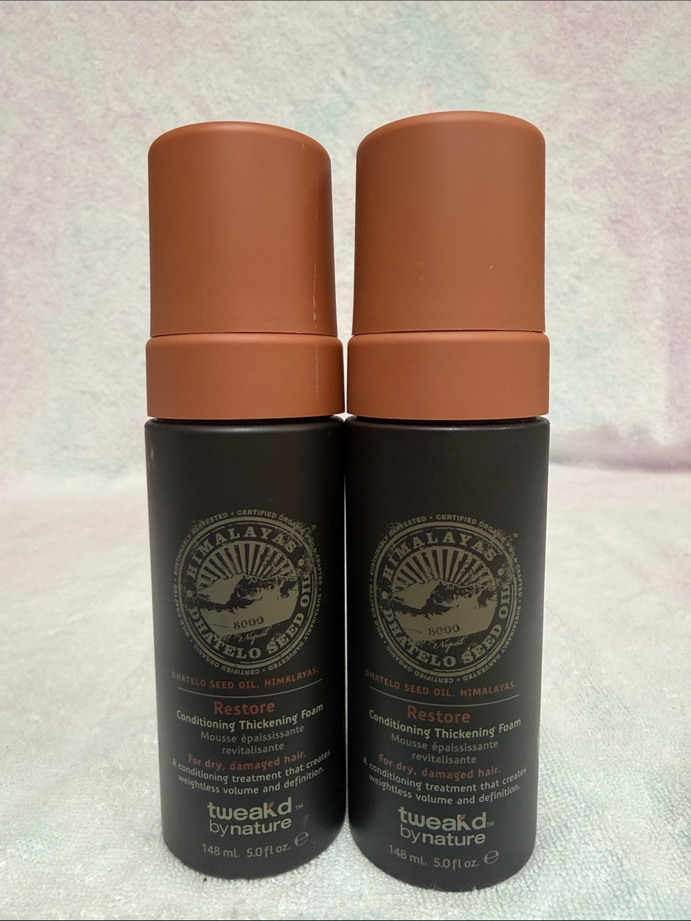 tweakd by nature Restore Conditioning Thickening Foam - qty 2 New